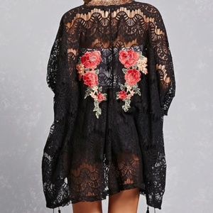 Hummingbird. Boho Lace embroidered frige top